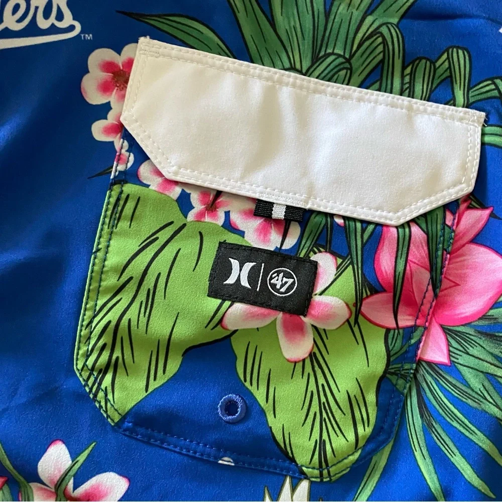Hurley Phantom Tropics Los Angeles Dodgers MLB Boardshorts 32
